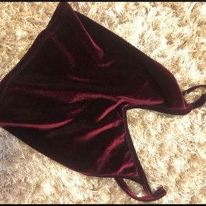 Brandy Melville red velvet tank